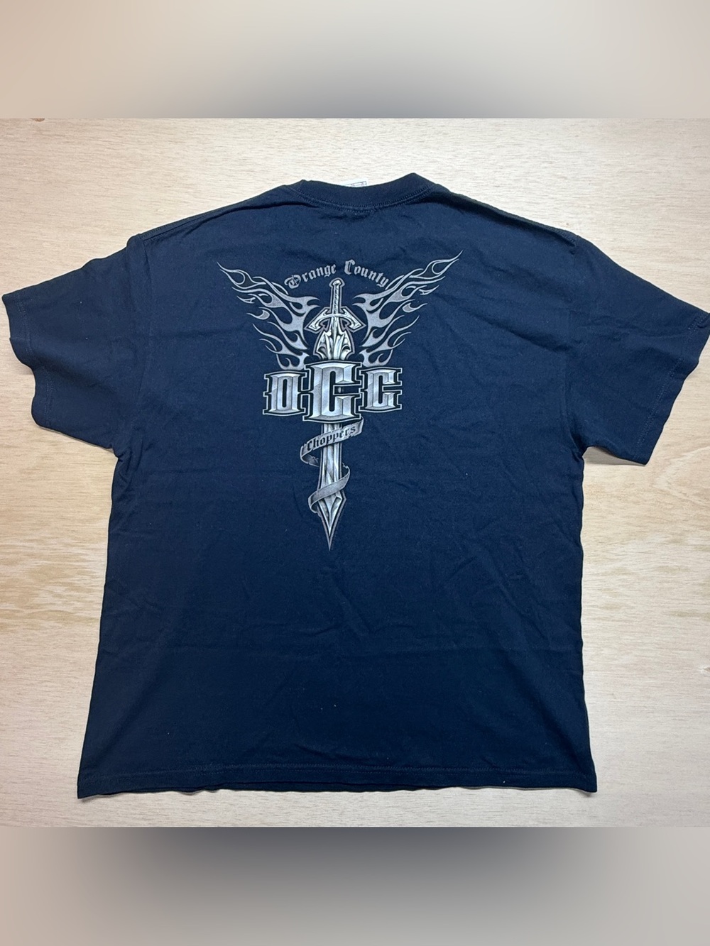 Vintage 2003 Orange County Choppers T Shirt XL Tennessee River Tag OCC Sword Y2K - Picture 2 of 9